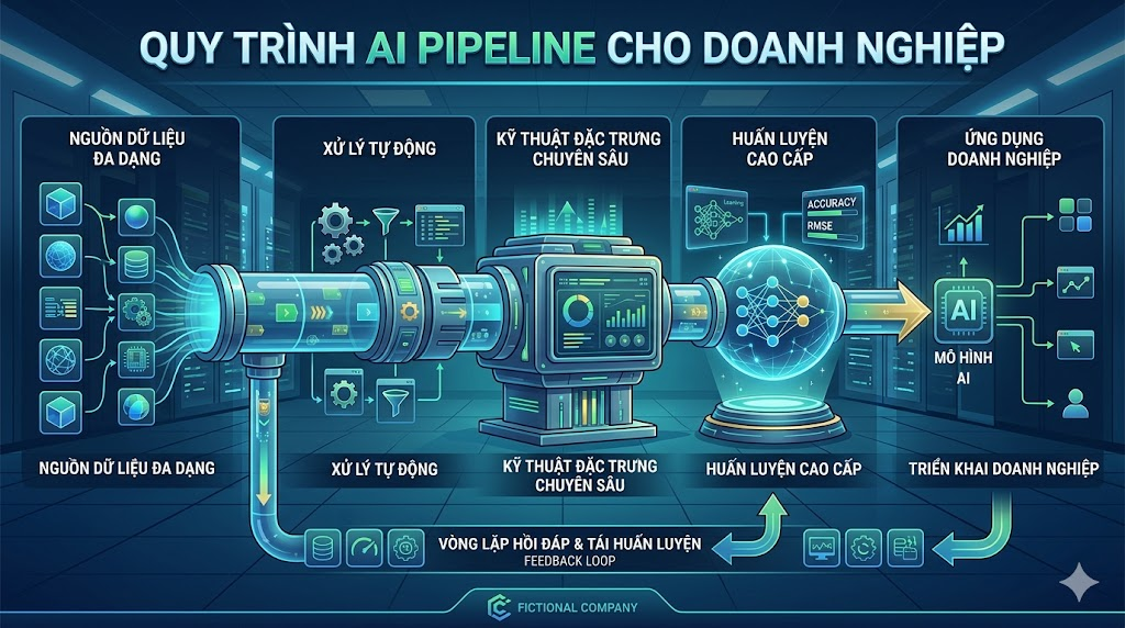 Quy trình AI Pipeline cho doanh nghiệp