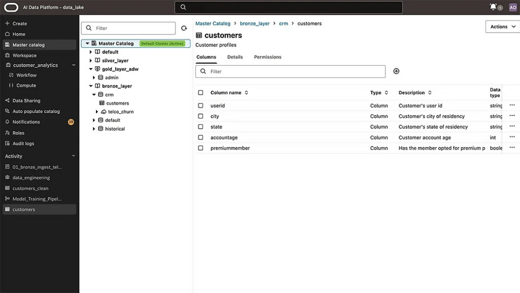 Oracle AI Data Platform Workbench