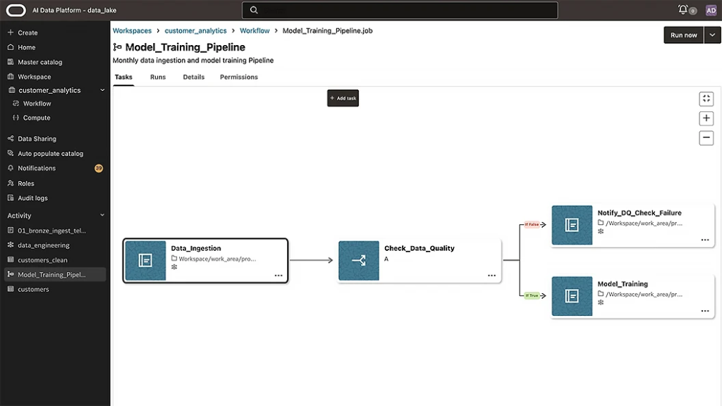 Oracle AI Data Platform Workbench