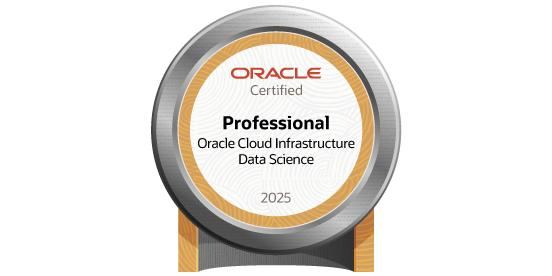 Badge của OCI Data Science Professional 2025