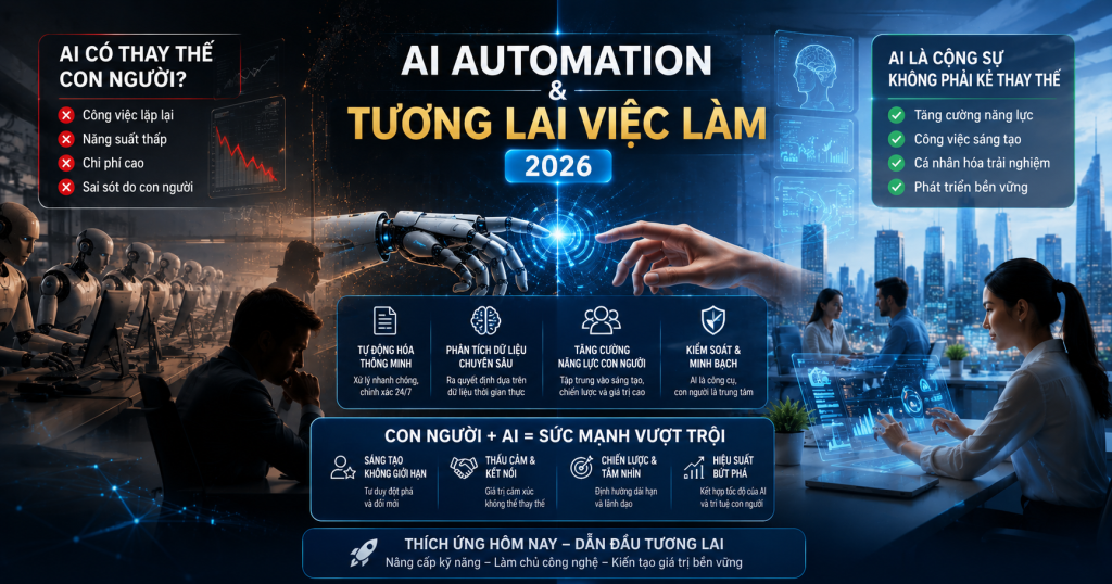 AI Automation có thay thế con người không?