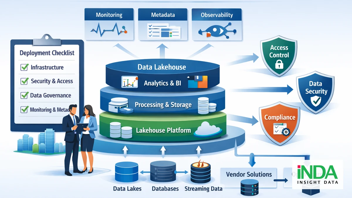 Checklist triển khai Data Lakehouse: hạ tầng, bảo mật và chọn nền tảng - kiến trúc triển khai