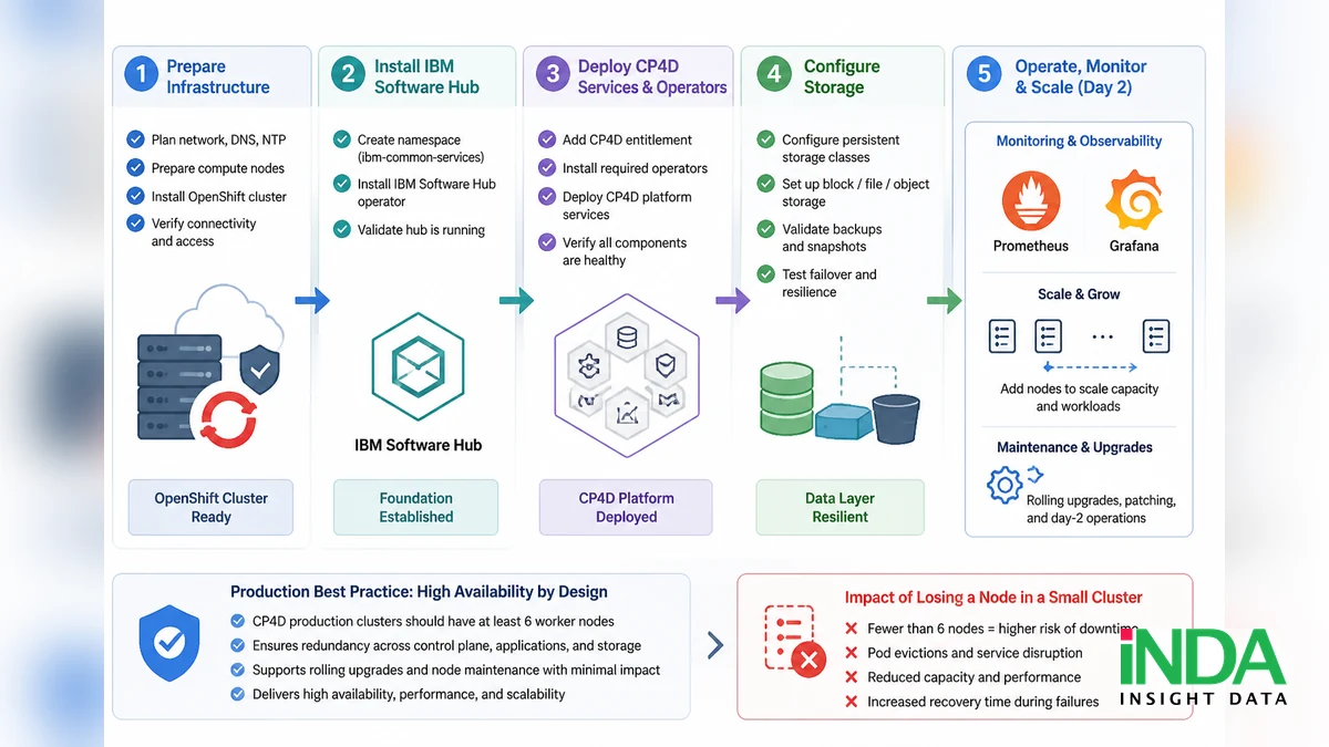 CP4D OpenShift: tại sao môi trường production cần tối thiểu 6 node? - quy trình đánh giá và triển khai