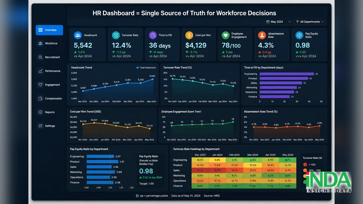 HR Dashboard là gì và bộ KPI nhân sự nên có cho doanh nghiệp - minh họa khái niệm