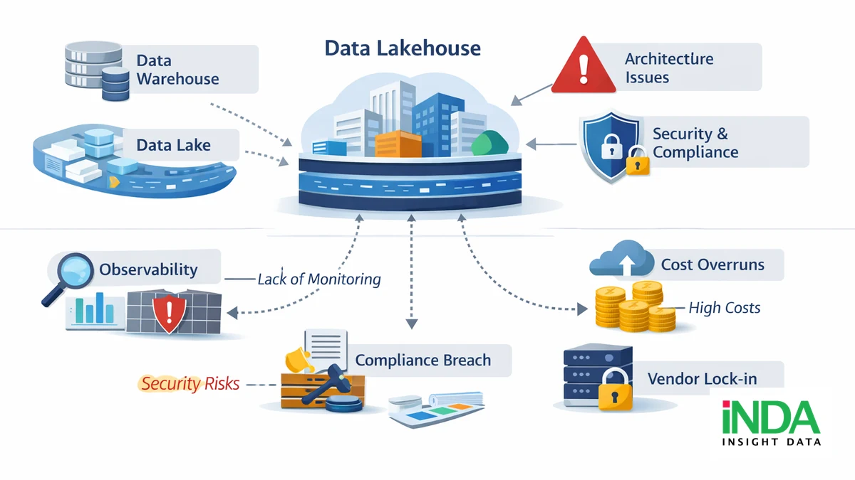 Rủi ro triển khai Data Lakehouse: kỹ thuật, bảo mật và chi phí - kiến trúc triển khai